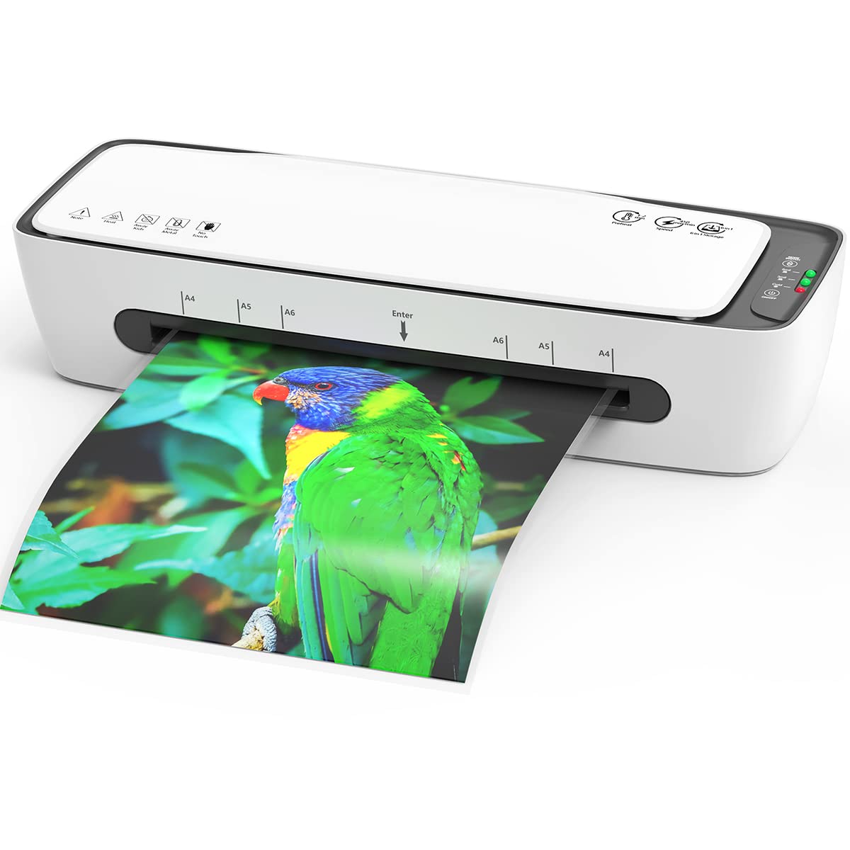 Laminator Machine 13-Inch Thermal Lamination with Laminating Sheets 9 in1 Office Desktop Laminate Machine, Portable A3 Laminater for Teachers Personal 60S Warm-Up Never Jam