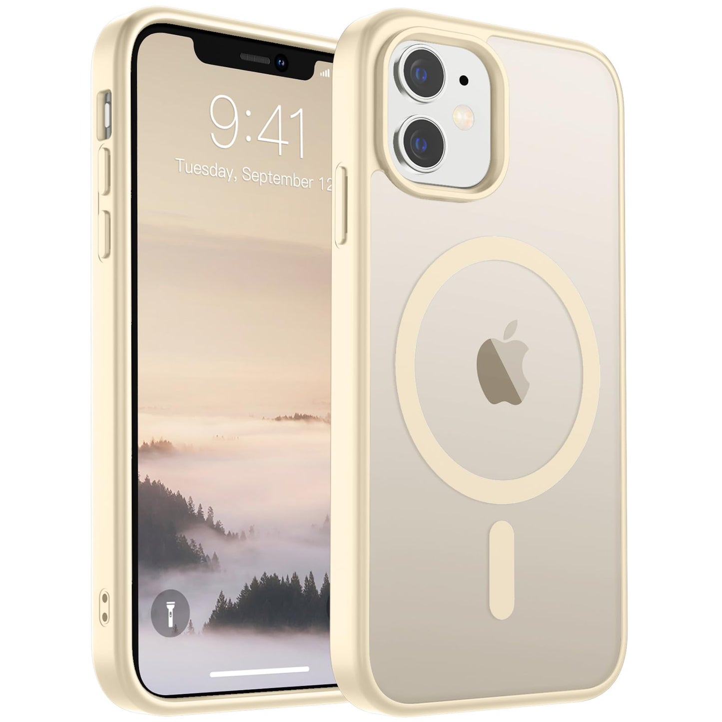 SUPFINE Magnetic for iPhone 16e Case 2025 (Compatible with MagSafe)(Military Grade Drop Protection) Slim Translucent Matte Shockproof with Anti-Fingerprint Phone Case,Black