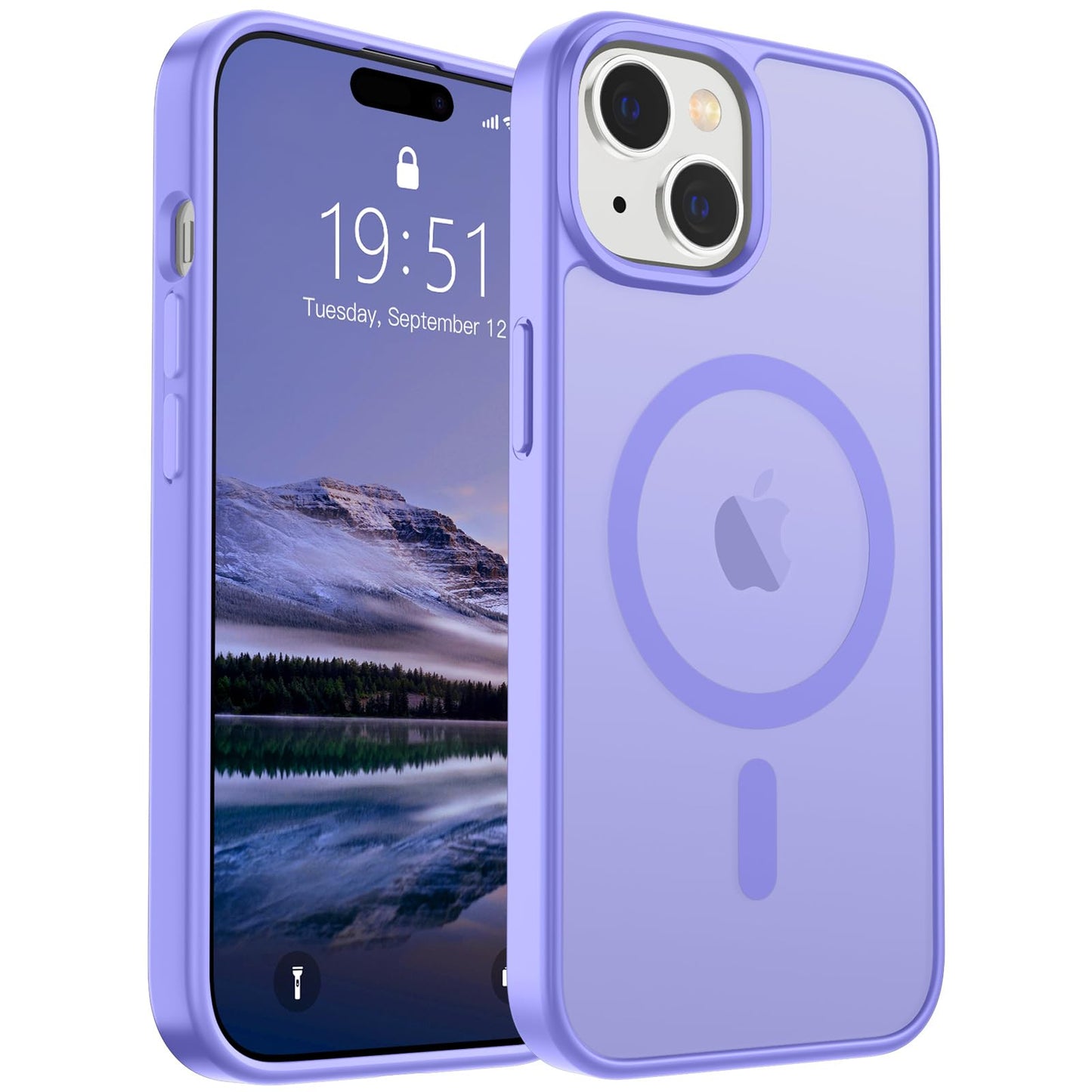 SUPFINE Magnetic for iPhone 16e Case 2025 (Compatible with MagSafe)(Military Grade Drop Protection) Slim Translucent Matte Shockproof with Anti-Fingerprint Phone Case,Black