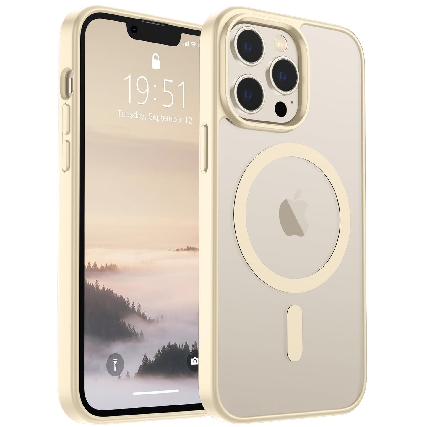 SUPFINE Magnetic for iPhone 16e Case 2025 (Compatible with MagSafe)(Military Grade Drop Protection) Slim Translucent Matte Shockproof with Anti-Fingerprint Phone Case,Black