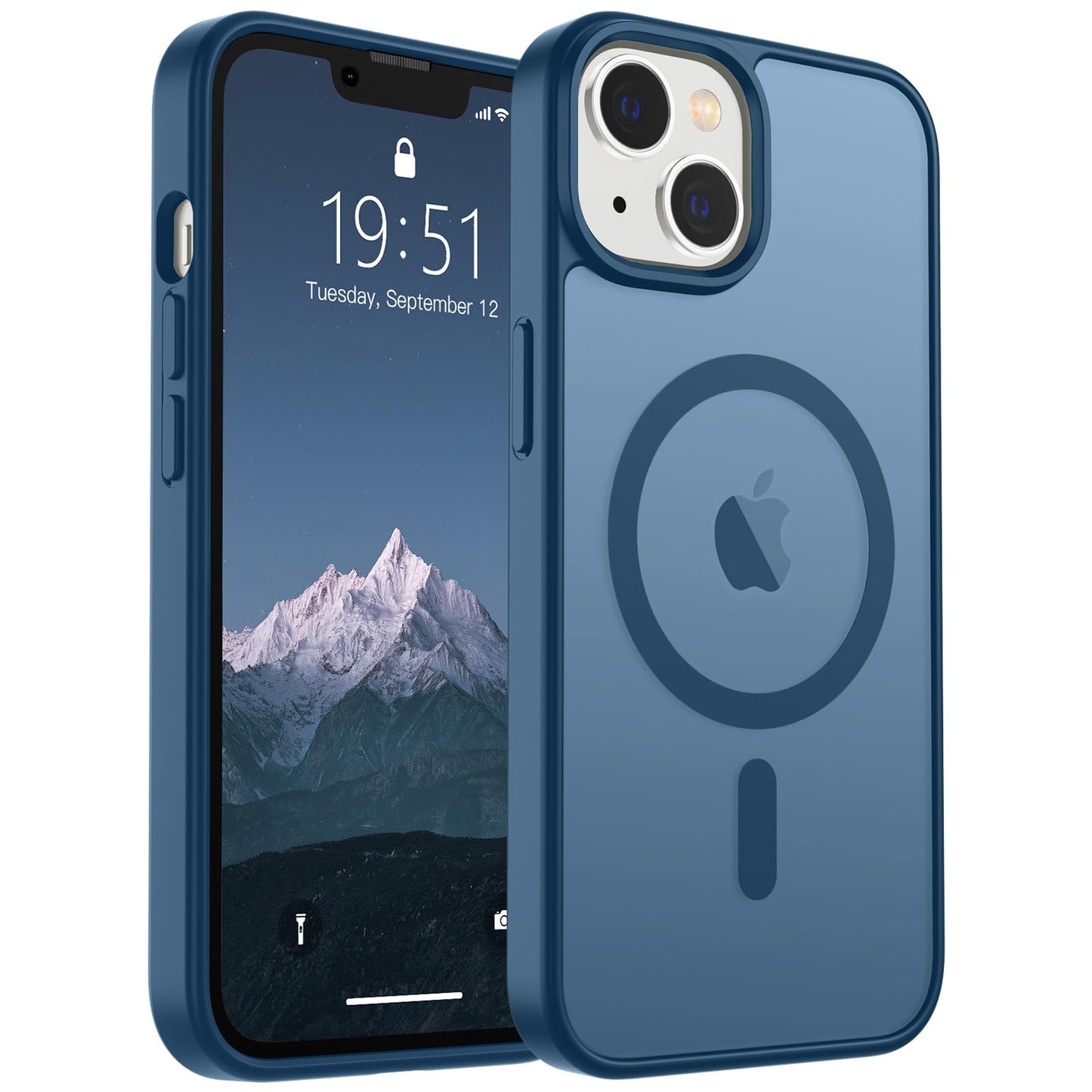 SUPFINE Magnetic for iPhone 16e Case 2025 (Compatible with MagSafe)(Military Grade Drop Protection) Slim Translucent Matte Shockproof with Anti-Fingerprint Phone Case,Black