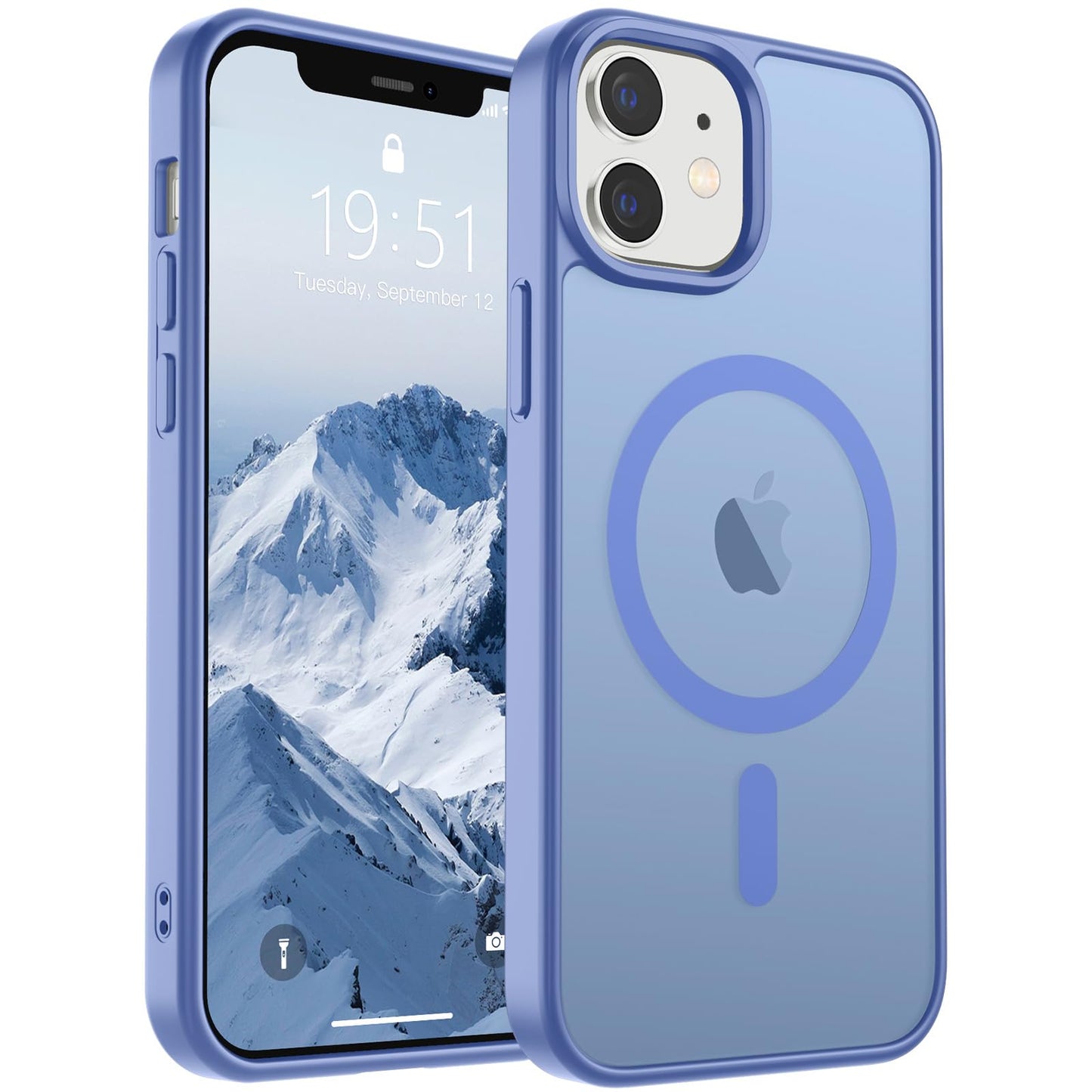 SUPFINE Magnetic for iPhone 16e Case 2025 (Compatible with MagSafe)(Military Grade Drop Protection) Slim Translucent Matte Shockproof with Anti-Fingerprint Phone Case,Black