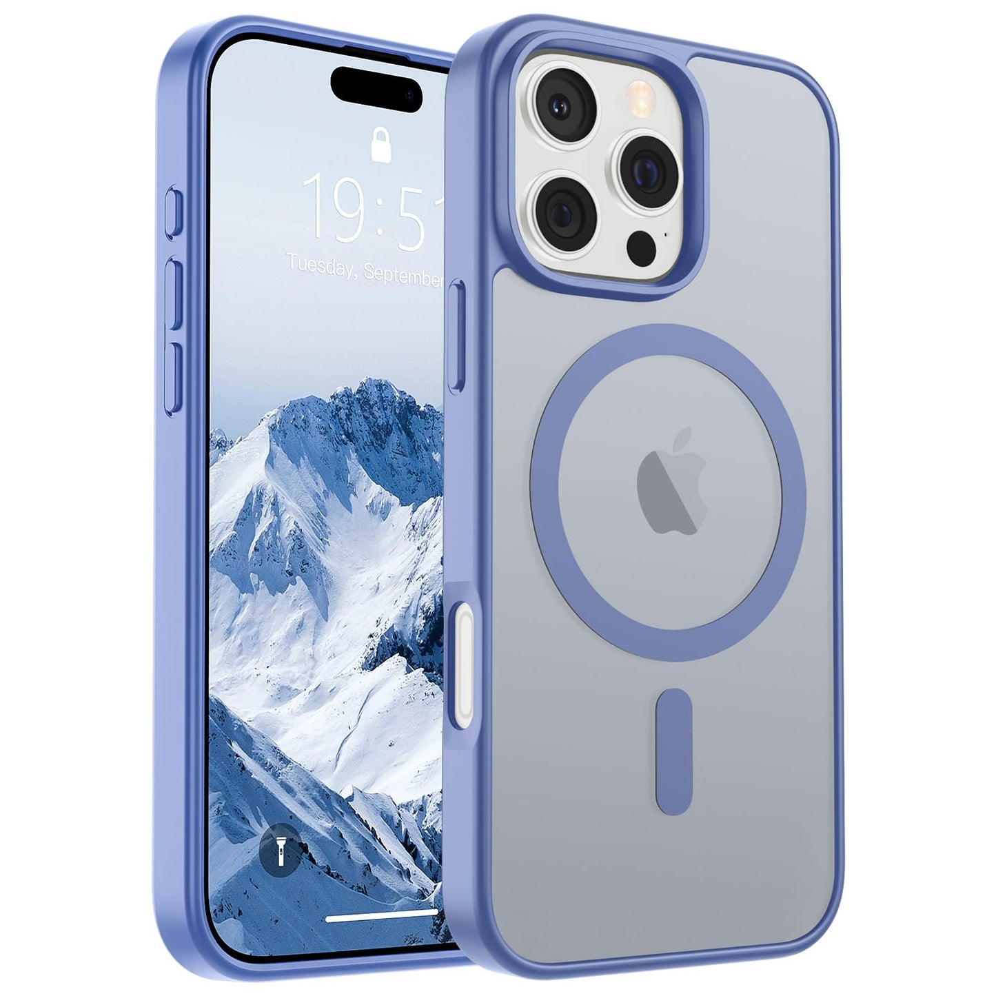 SUPFINE Magnetic for iPhone 16e Case 2025 (Compatible with MagSafe)(Military Grade Drop Protection) Slim Translucent Matte Shockproof with Anti-Fingerprint Phone Case,Black