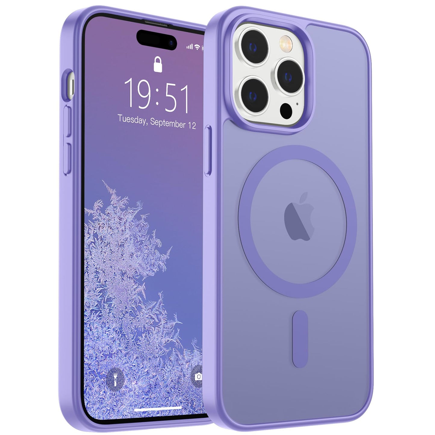 SUPFINE Magnetic for iPhone 16e Case 2025 (Compatible with MagSafe)(Military Grade Drop Protection) Slim Translucent Matte Shockproof with Anti-Fingerprint Phone Case,Black