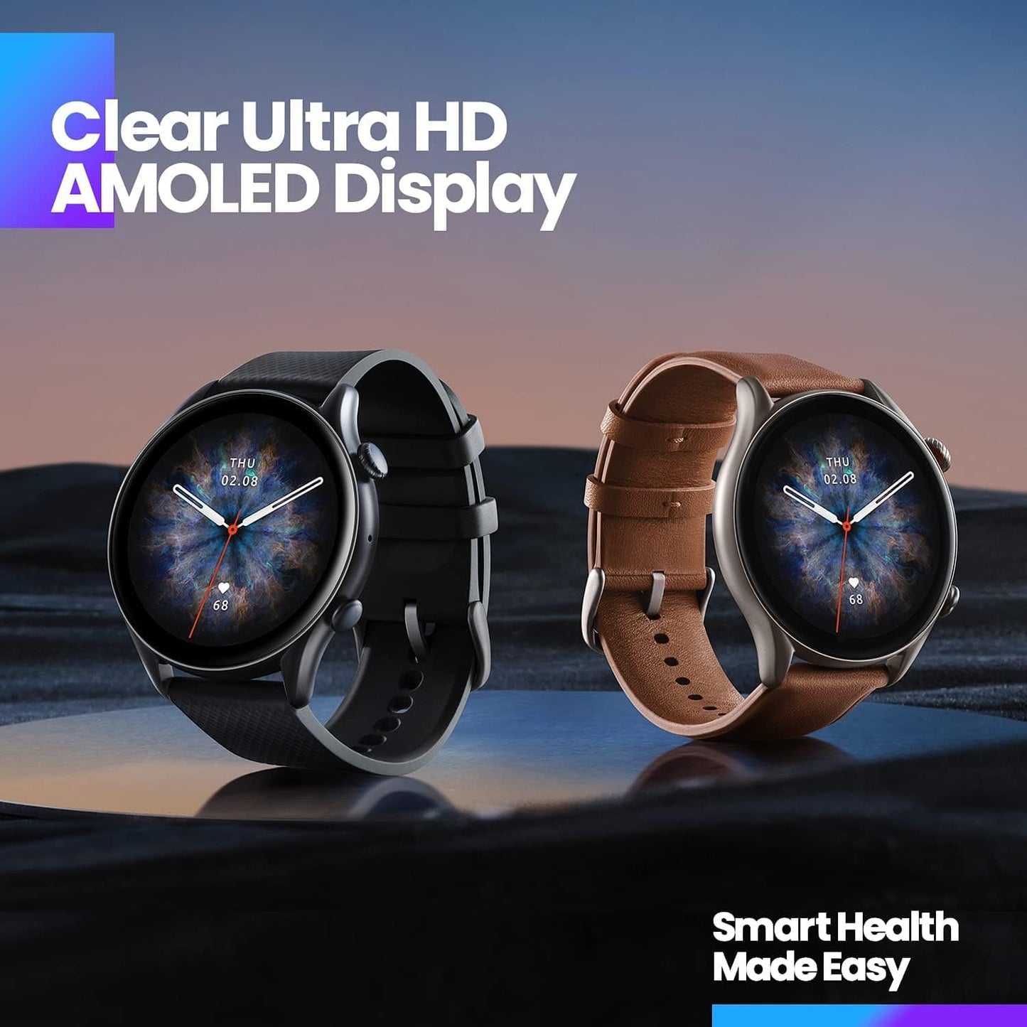 Amazfit GTR 3 Pro Smart Watch for Men,12-Day Battery Life, Alexa Built-in, Bluetooth Call & Text, GPS & 150 Sports Modes, 1.45”AMOLED Display, Fitness Watch with SpO2 Heart Rate Tracker, Black