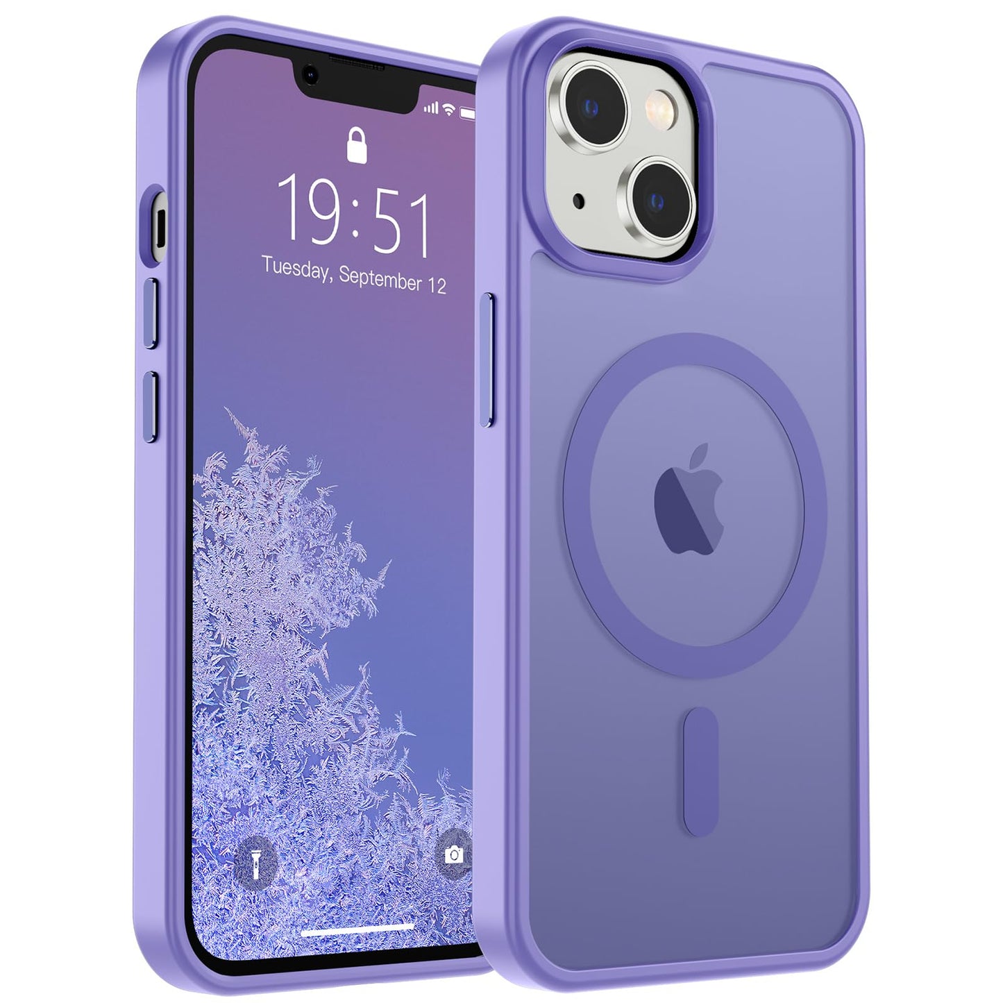 SUPFINE Magnetic for iPhone 16e Case 2025 (Compatible with MagSafe)(Military Grade Drop Protection) Slim Translucent Matte Shockproof with Anti-Fingerprint Phone Case,Black