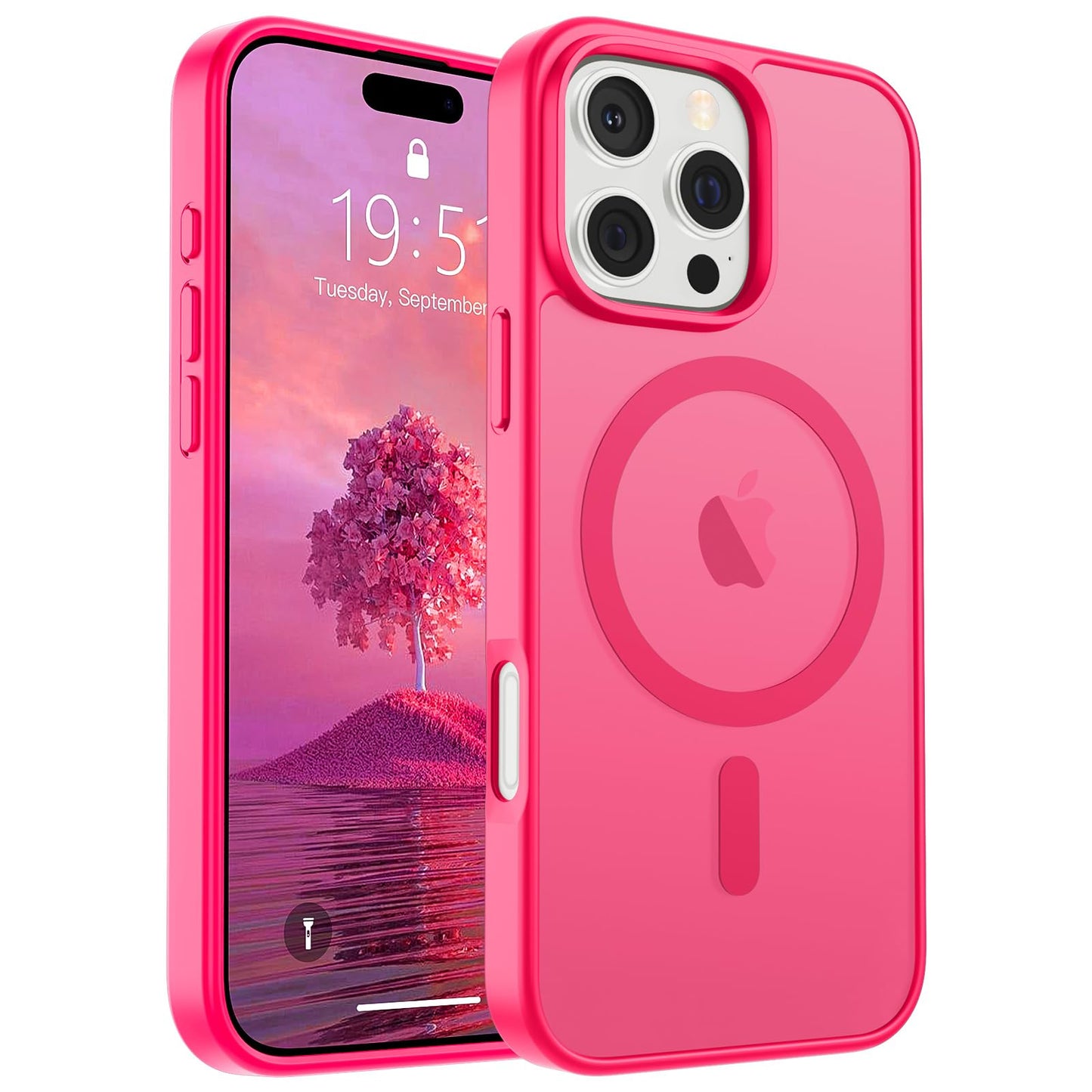 SUPFINE Magnetic for iPhone 16e Case 2025 (Compatible with MagSafe)(Military Grade Drop Protection) Slim Translucent Matte Shockproof with Anti-Fingerprint Phone Case,Black