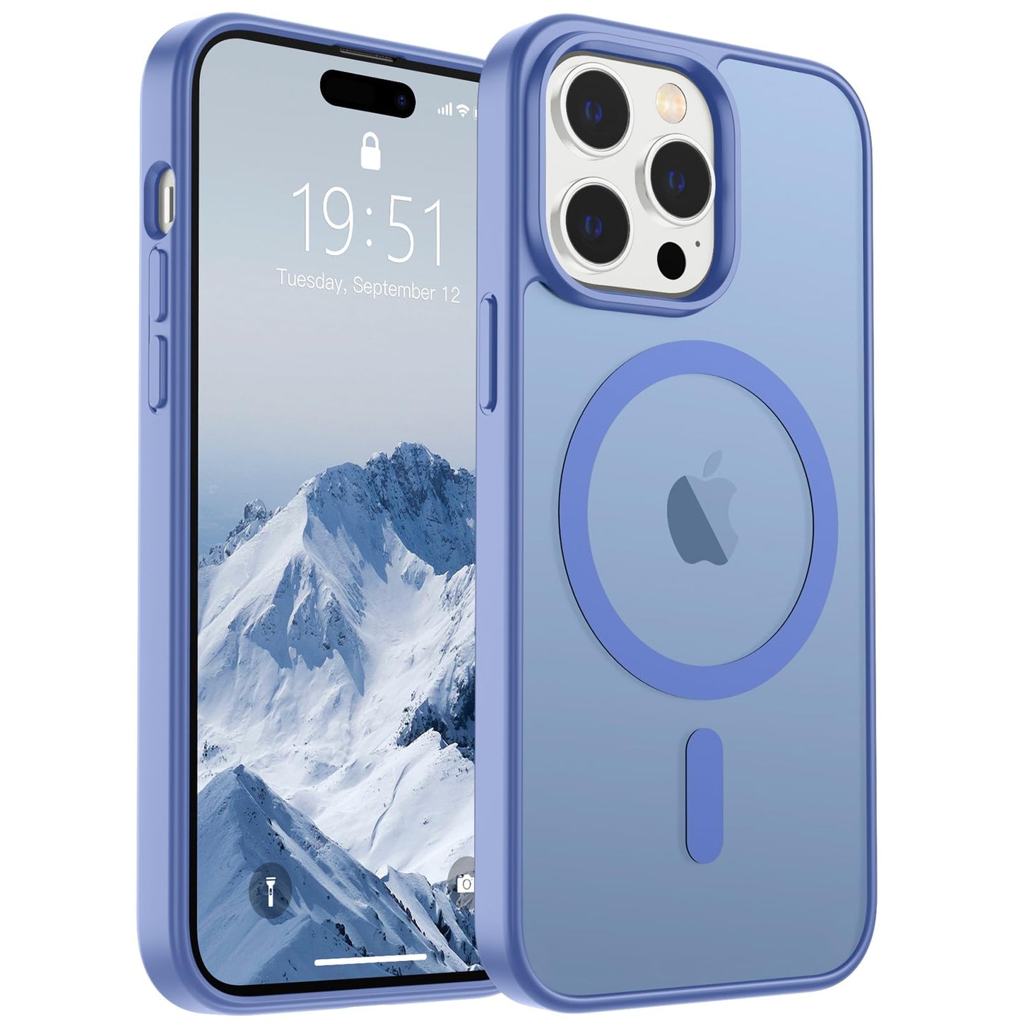 SUPFINE Magnetic for iPhone 16e Case 2025 (Compatible with MagSafe)(Military Grade Drop Protection) Slim Translucent Matte Shockproof with Anti-Fingerprint Phone Case,Black