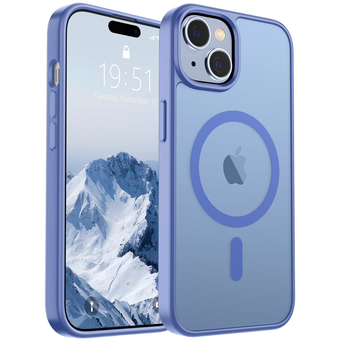 SUPFINE Magnetic for iPhone 16e Case 2025 (Compatible with MagSafe)(Military Grade Drop Protection) Slim Translucent Matte Shockproof with Anti-Fingerprint Phone Case,Black