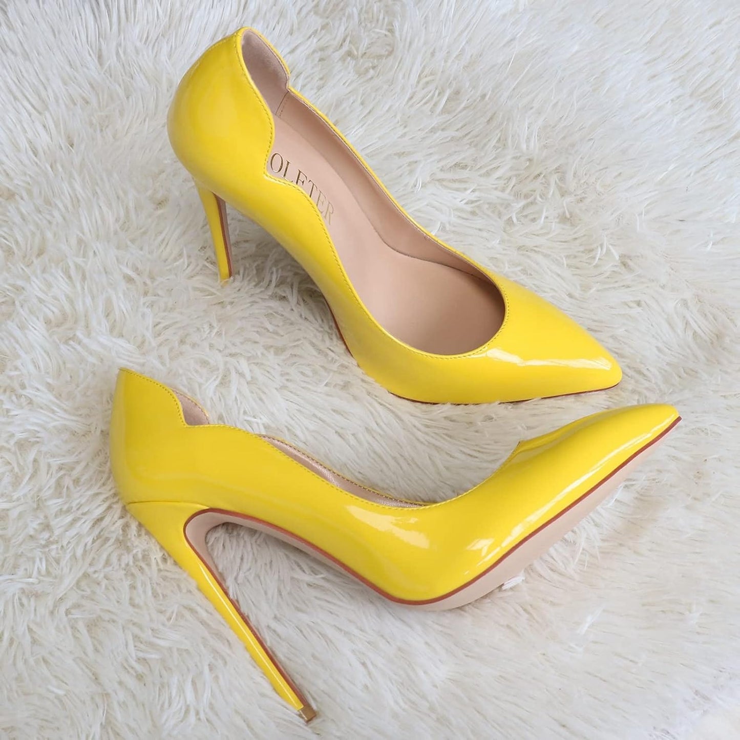COLETER High Heels for Women, 4.72 inch/12cm Pointed Toe Dress Shoes Stiletto Heels Evening Party Pumps Xpress