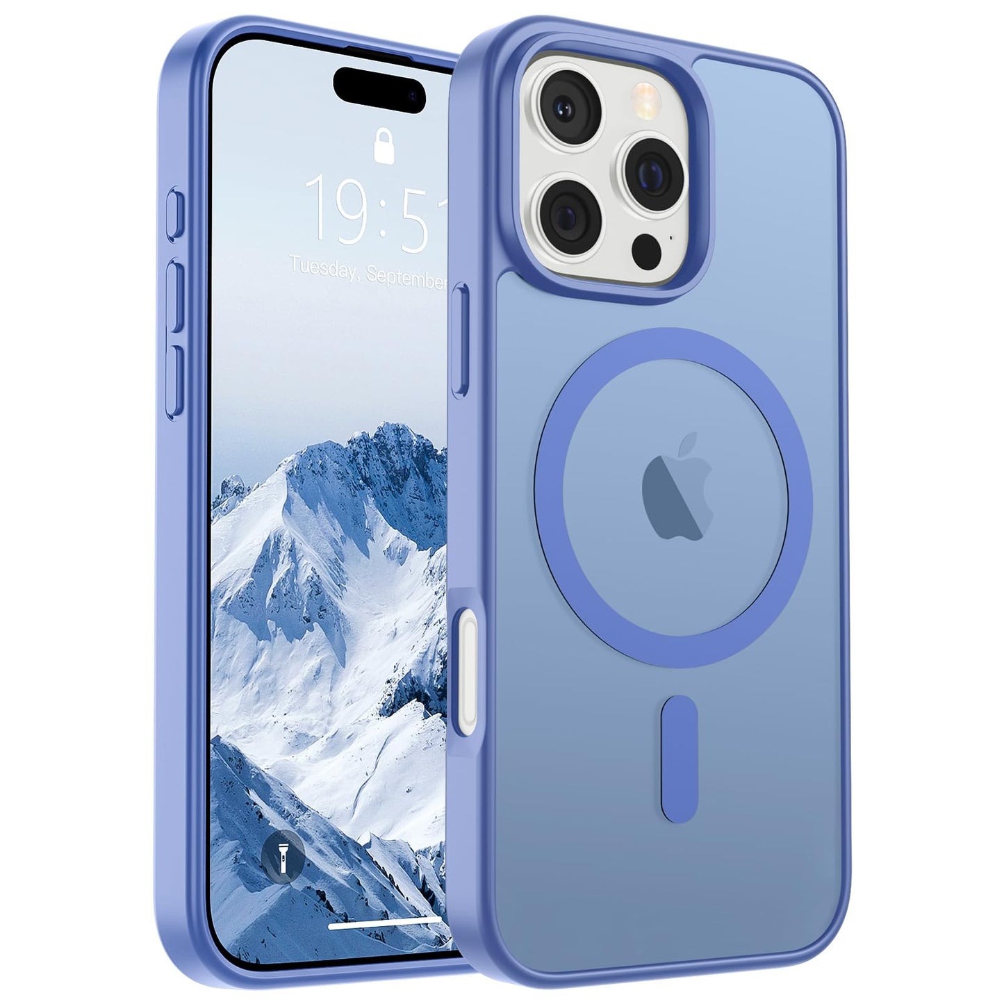 SUPFINE Magnetic for iPhone 16e Case 2025 (Compatible with MagSafe)(Military Grade Drop Protection) Slim Translucent Matte Shockproof with Anti-Fingerprint Phone Case,Black