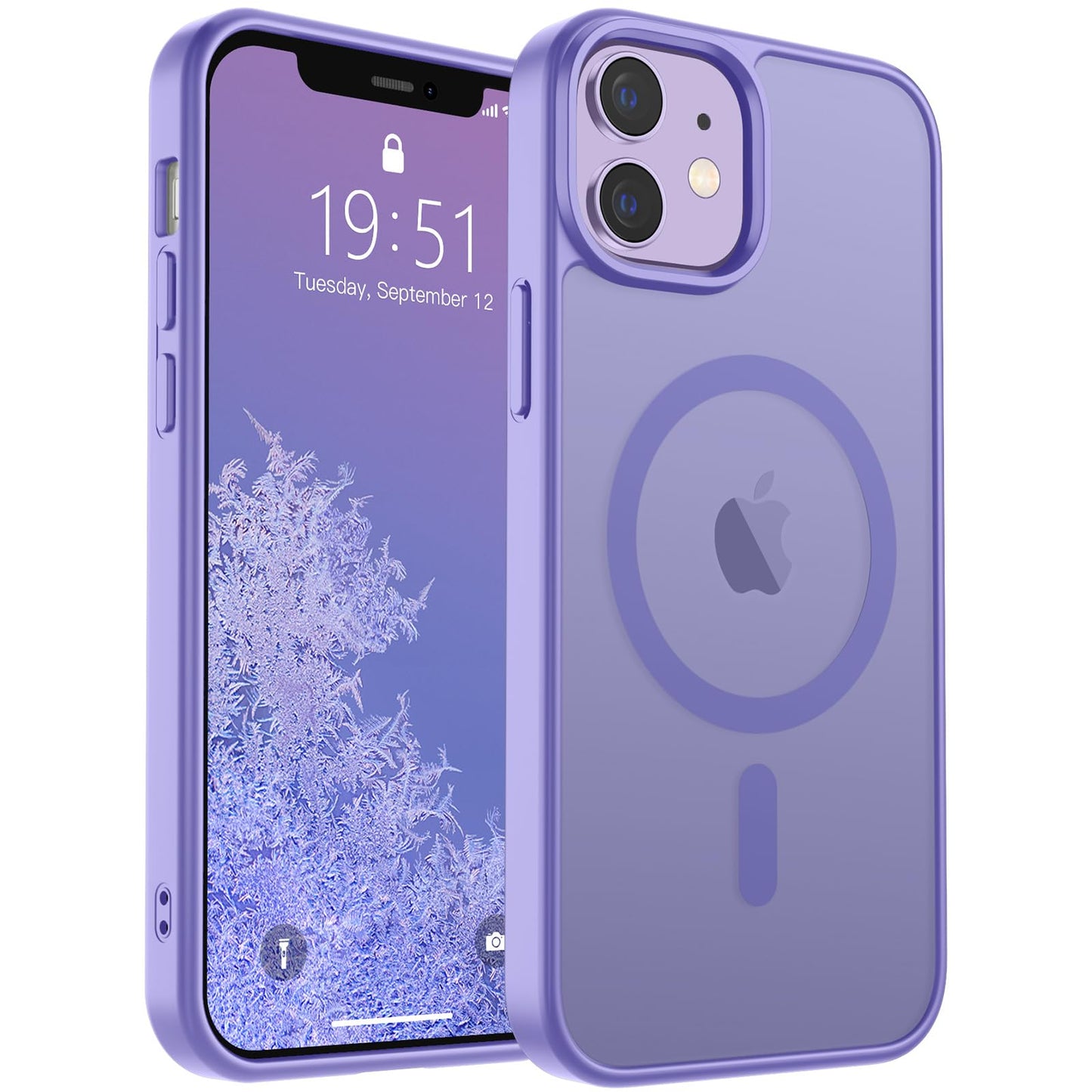 SUPFINE Magnetic for iPhone 16e Case 2025 (Compatible with MagSafe)(Military Grade Drop Protection) Slim Translucent Matte Shockproof with Anti-Fingerprint Phone Case,Black