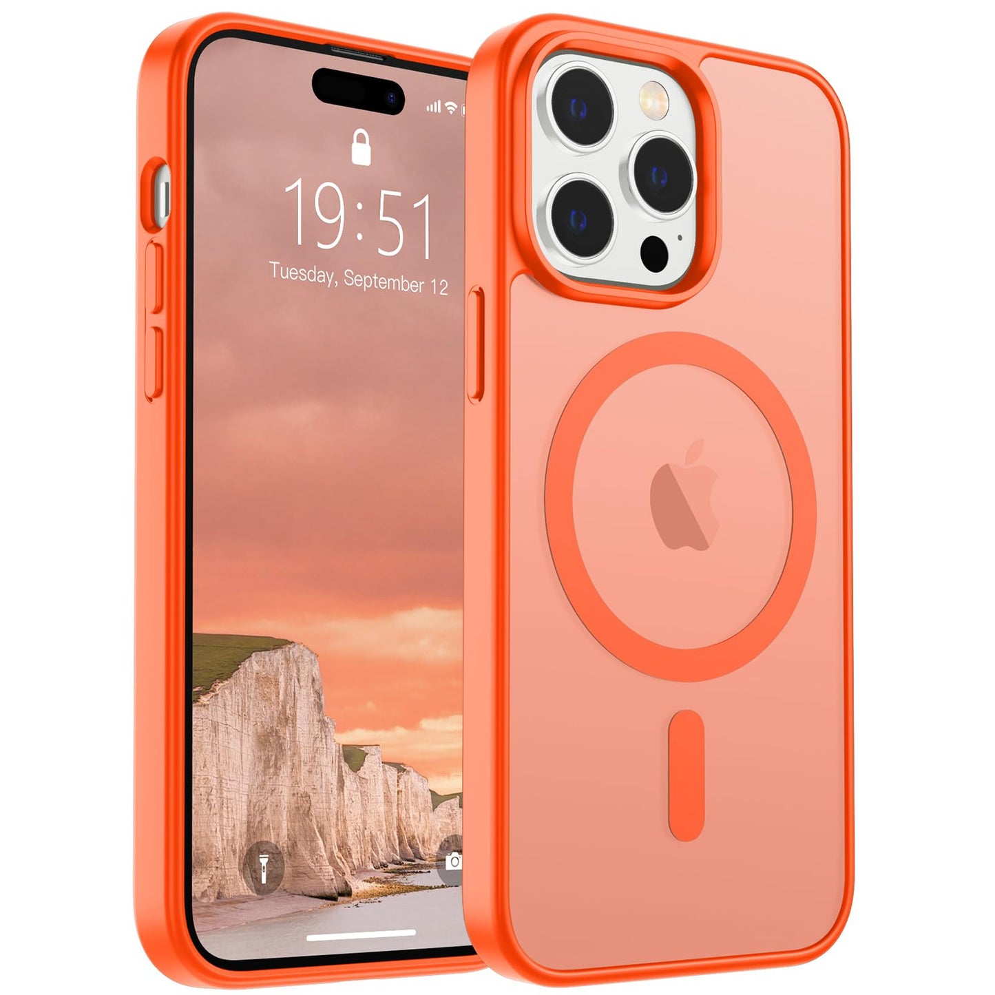 SUPFINE Magnetic for iPhone 16e Case 2025 (Compatible with MagSafe)(Military Grade Drop Protection) Slim Translucent Matte Shockproof with Anti-Fingerprint Phone Case,Black
