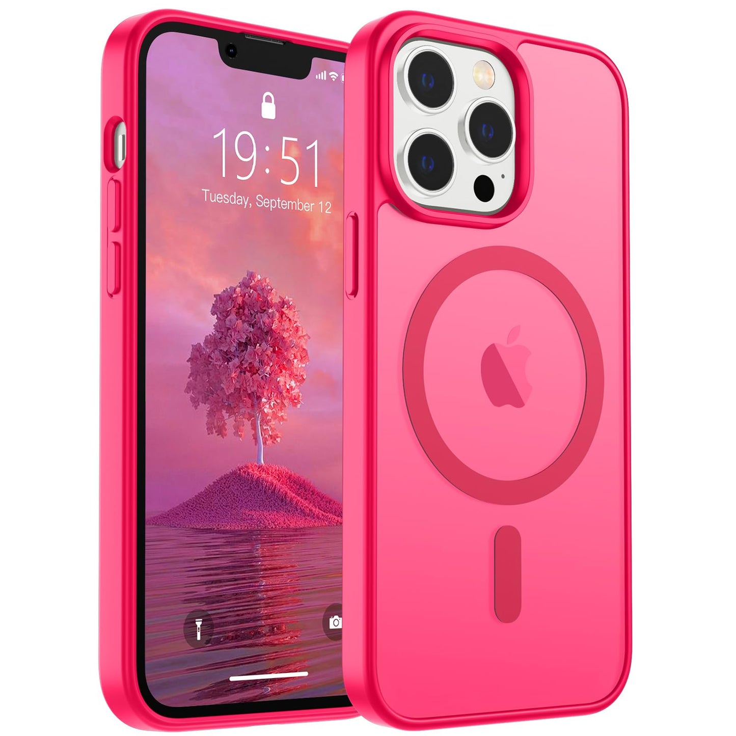 SUPFINE Magnetic for iPhone 16e Case 2025 (Compatible with MagSafe)(Military Grade Drop Protection) Slim Translucent Matte Shockproof with Anti-Fingerprint Phone Case,Black