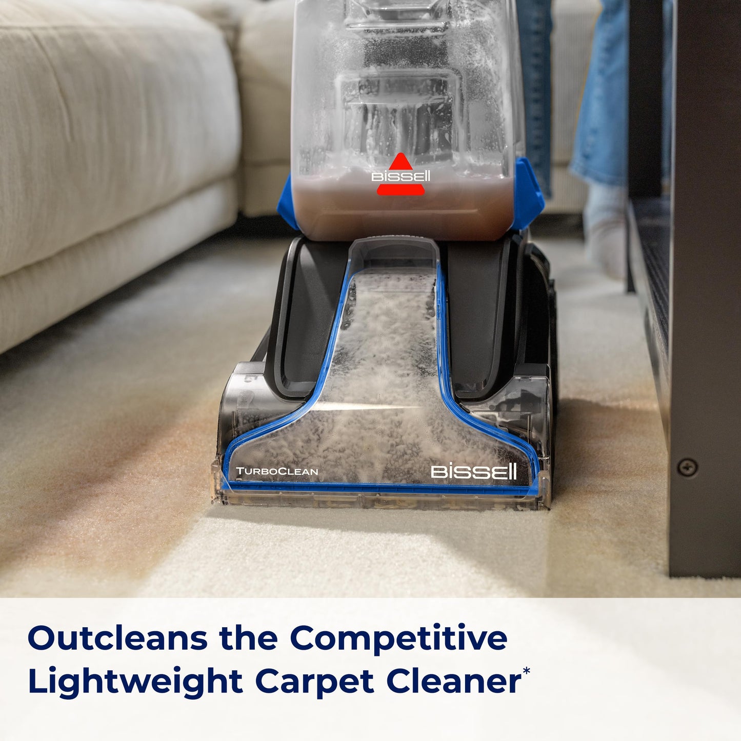 BISSELL TurboClean Pet XL Upright Carpet Cleaner, Upholstery Tough Stain Tool & Formula included, 3746