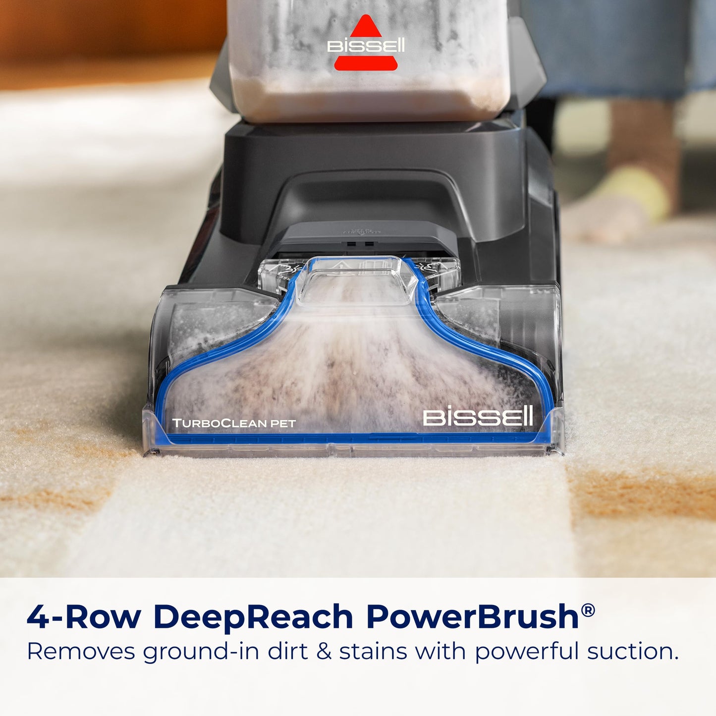 BISSELL TurboClean Pet XL Upright Carpet Cleaner, Upholstery Tough Stain Tool & Formula included, 3746