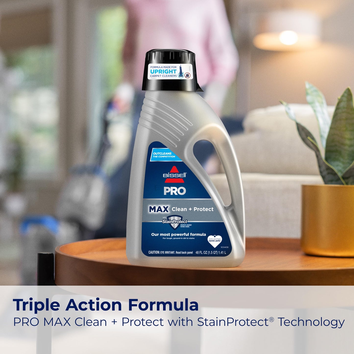BISSELL TurboClean Pet XL Upright Carpet Cleaner, Upholstery Tough Stain Tool & Formula included, 3746