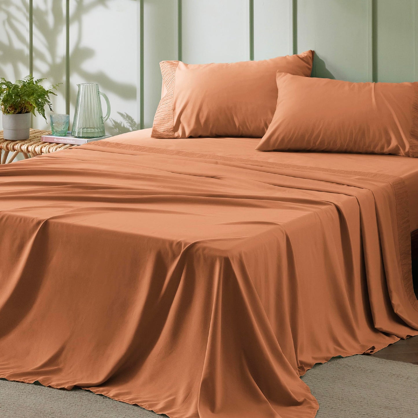 Bedsure Twin Sheets Set Grey - Soft Twin Bed Sheets, 3 Pieces Hotel Luxury Twin Sheets, Easy Care Polyester Microfiber Cooling Bed Sheet Set