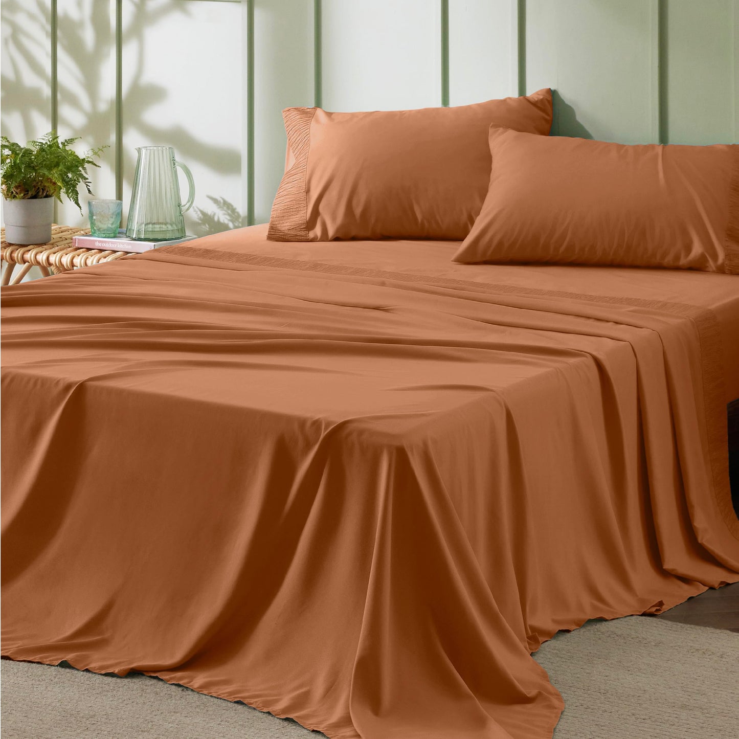 Bedsure Twin Sheets Set Grey - Soft Twin Bed Sheets, 3 Pieces Hotel Luxury Twin Sheets, Easy Care Polyester Microfiber Cooling Bed Sheet Set