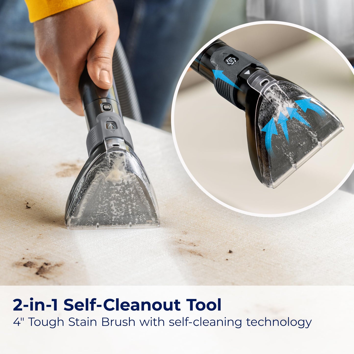 BISSELL TurboClean Pet XL Upright Carpet Cleaner, Upholstery Tough Stain Tool & Formula included, 3746