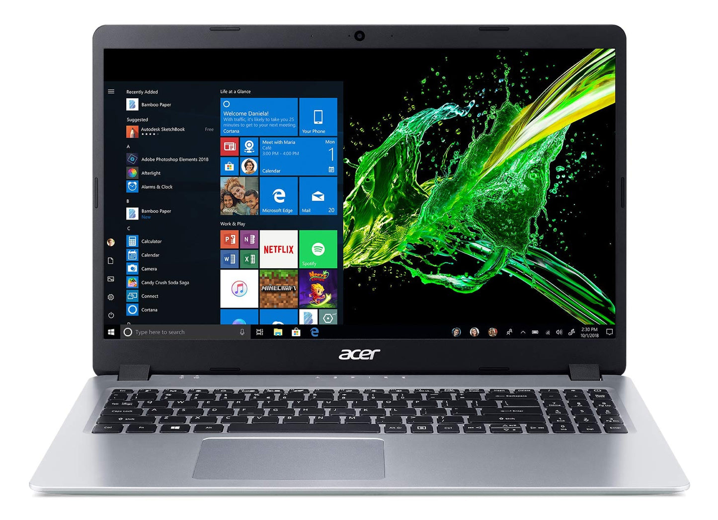 Acer Aspire 3 A315-24P-R7VH Slim Laptop | 15.6" Full HD IPS Display | AMD Ryzen 3 7320U Quad-Core Processor | AMD Radeon Graphics | 8GB LPDDR5 | 128GB NVMe SSD | Wi-Fi 6 | Windows 11 Home in S Mode