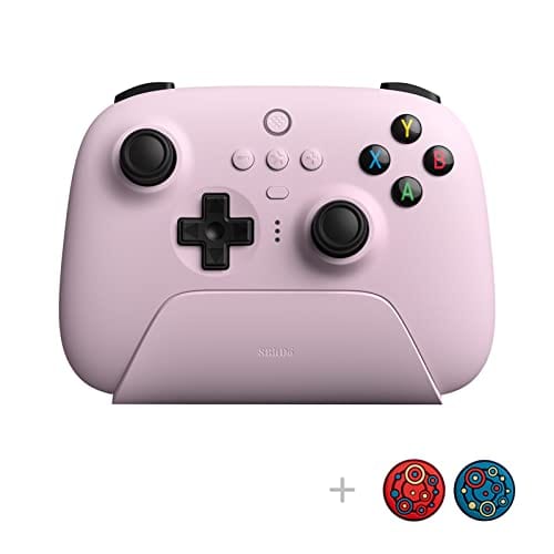 8Bitdo Ultimate 2.4g Wireless Controller with Charging Dock, Hall Effect Joystick Update, Pro Gamepad with Back Buttons & Turbo Function for PC, Android, Steam Deck & Apple (Purple) - Xpressa