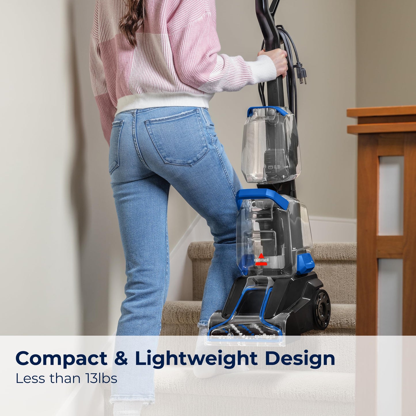 BISSELL TurboClean Pet XL Upright Carpet Cleaner, Upholstery Tough Stain Tool & Formula included, 3746