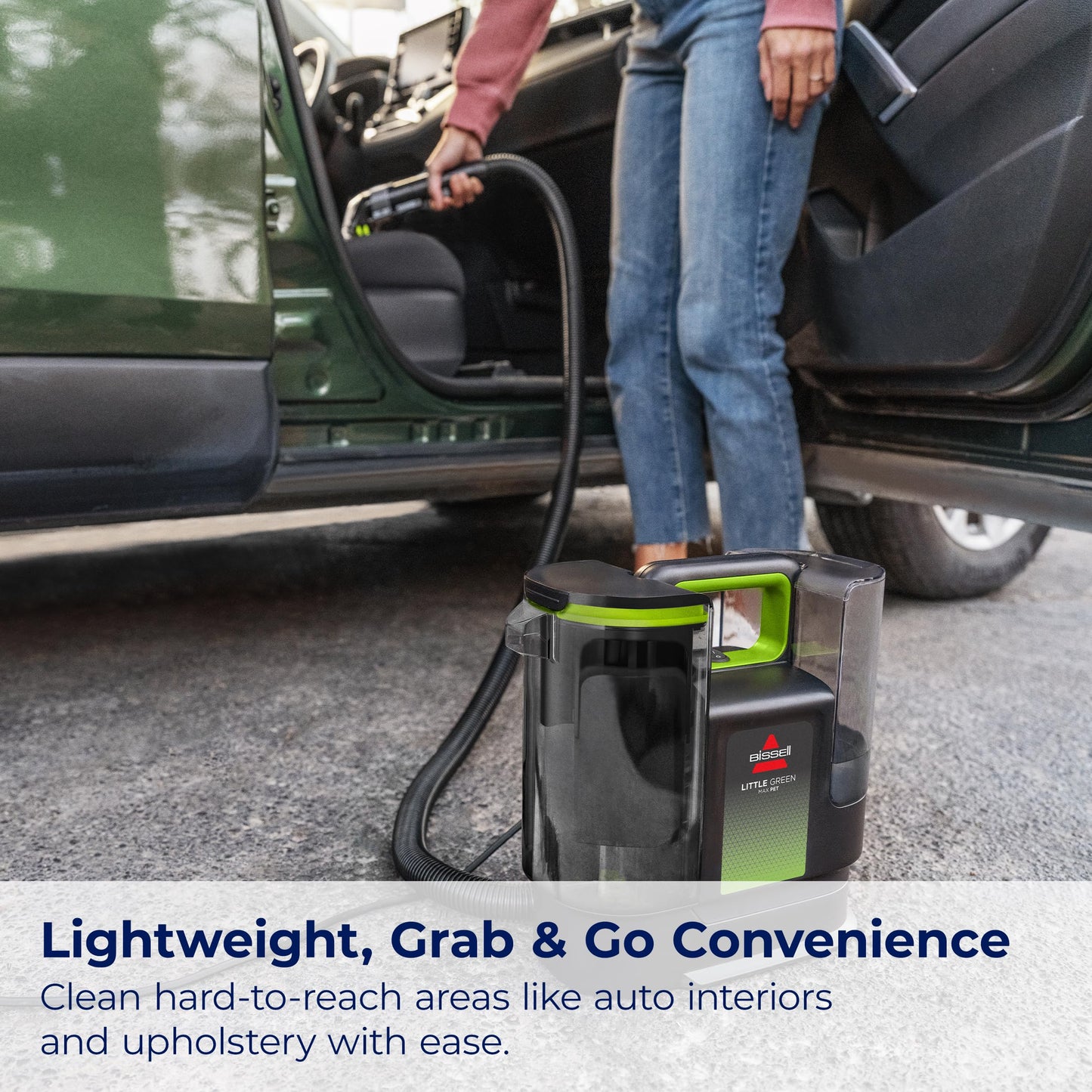 BISSELL® Little Green® Max Pet SmartMix Portable Carpet and Upholstery Deep Cleaner, Car/Auto Detailer, with SmartMix Technology, Self-Cleaning Tough Stain Tool and Pet Hair Removal Tool, 38572
