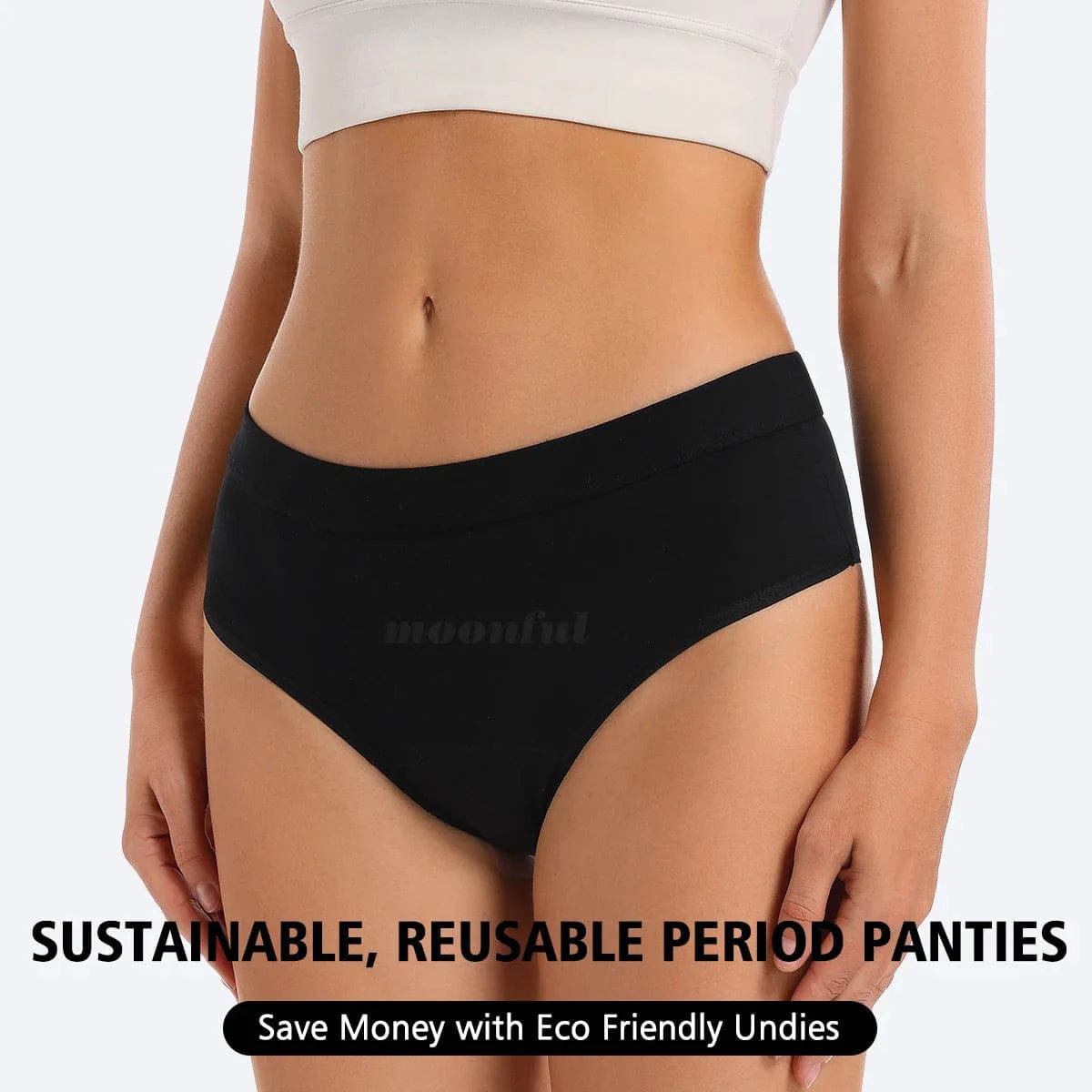 Bikini Menstrual Panties Woman Cotton Menstruaion Underwear Very Abundant Flow Absorvent Pad Period Panties Leak Proof Brief