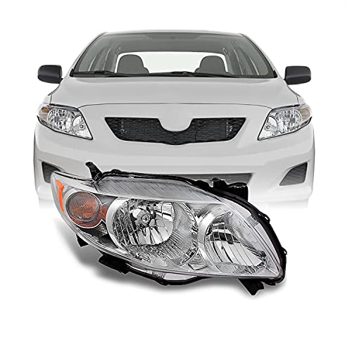 AKKON - For Toyota Corolla Base | LE | XLE Chrome Headlights Driver and Passenger Side Replacement Pair - Xpressa
