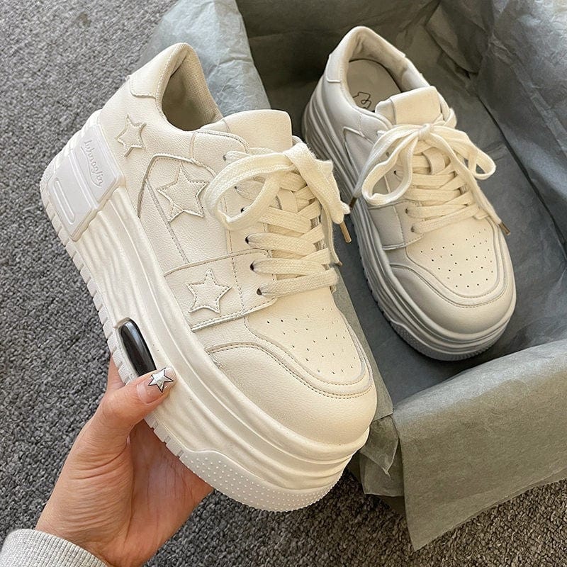 All - match Thick Bottom Increased Hong Kong Style Lightweight Sneakers - Xpressa