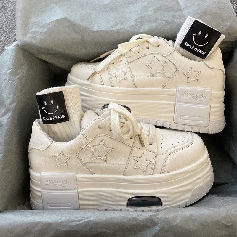 All - match Thick Bottom Increased Hong Kong Style Lightweight Sneakers - Xpressa