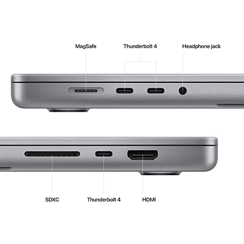 Apple 2023 MacBook Pro Laptop M2 Pro chip with 12‑core CPU and 19‑core GPU: 16.2 - inch Liquid Retina XDR Display, 16GB Unified Memory, 512GB SSD Storage. Works with iPhone/iPad; Space Gray - Xpressa