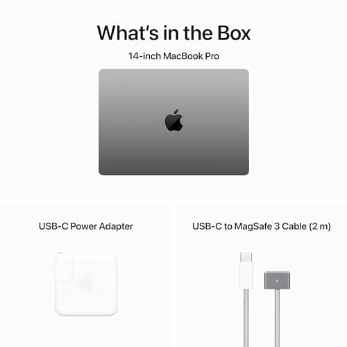 Apple 2023 MacBook Pro Laptop M3 chip with 8‑core CPU, 10‑core GPU: 14.2 - inch Liquid Retina XDR Display, 8GB Unified Memory, 1TB SSD Storage. Works with iPhone/iPad; Space Gray - Xpressa