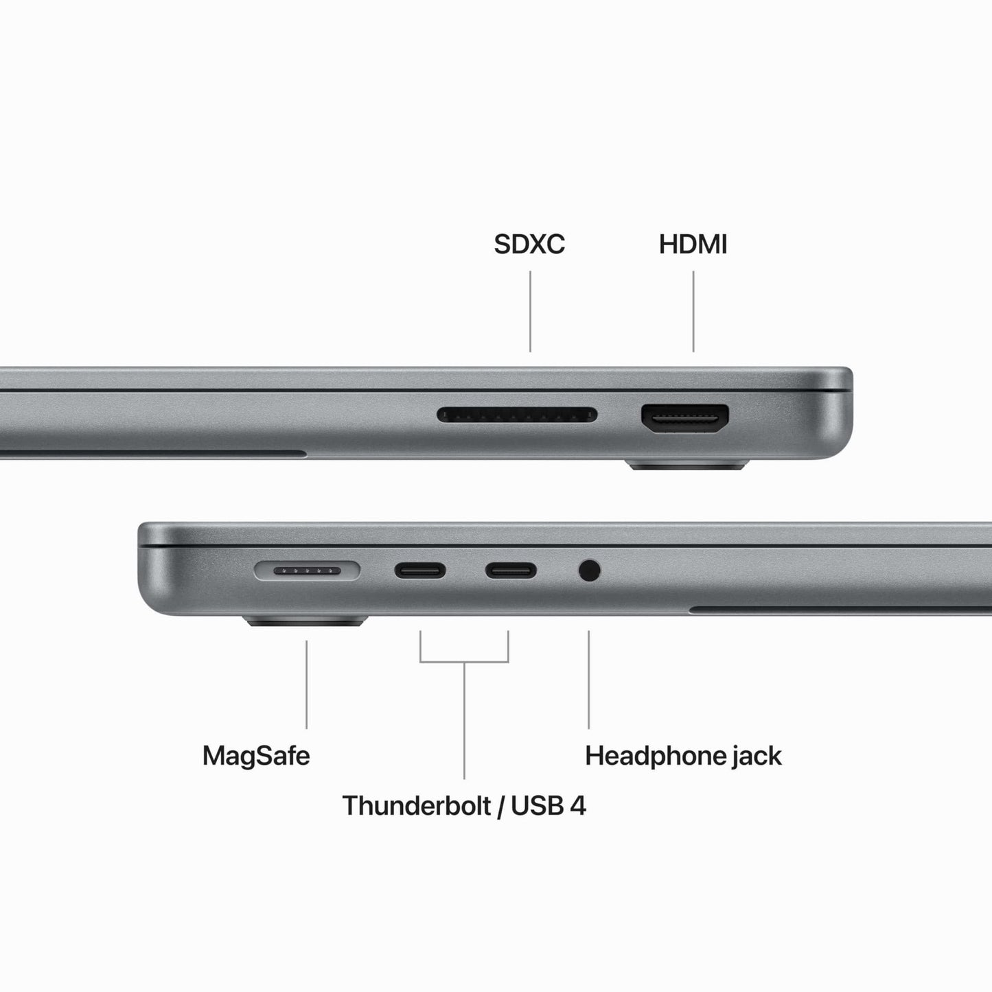 Apple 2023 MacBook Pro Laptop M3 chip with 8‑core CPU, 10‑core GPU: 14.2 - inch Liquid Retina XDR Display, 8GB Unified Memory, 1TB SSD Storage. Works with iPhone/iPad; Space Gray - Xpressa
