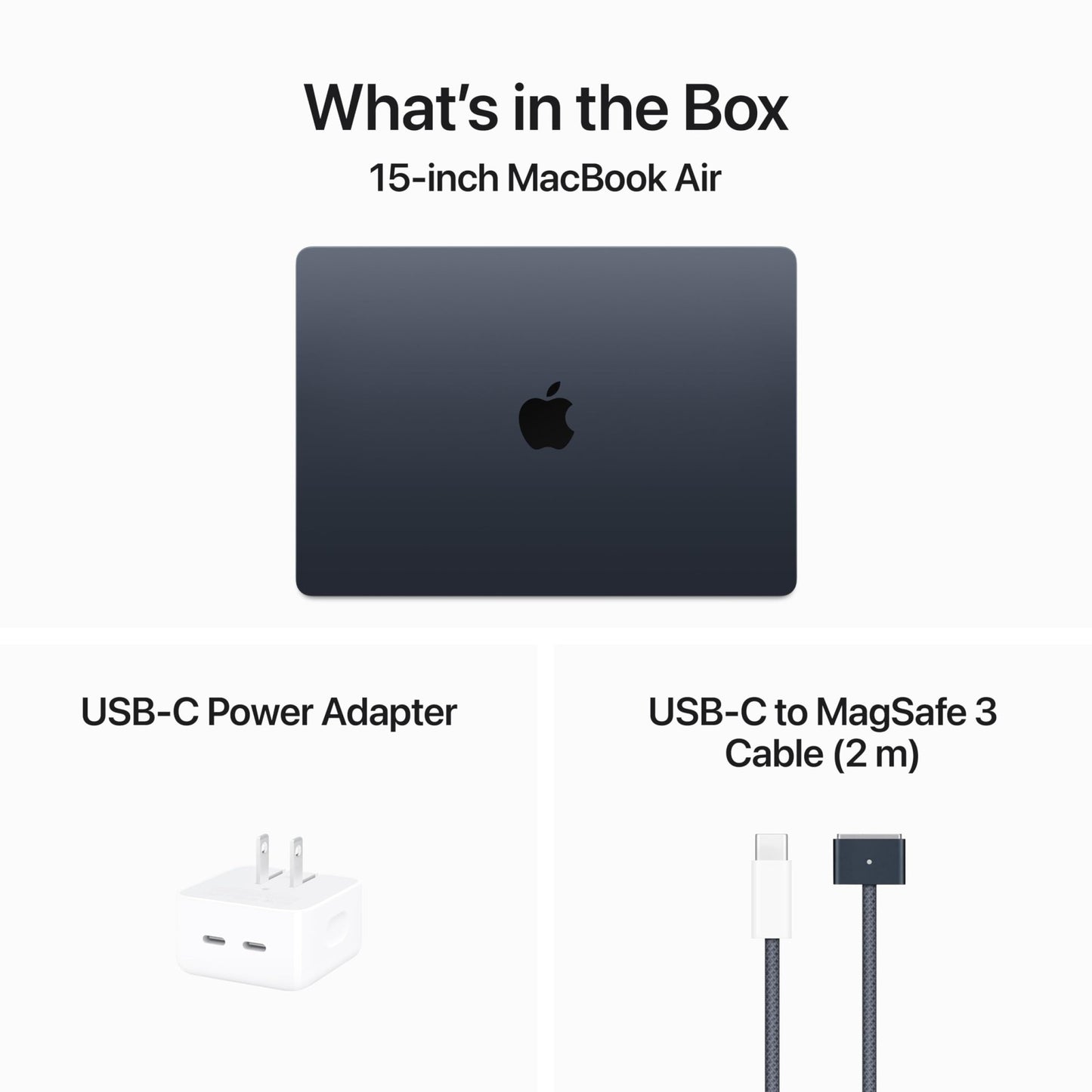 Apple 2024 MacBook Air 15 - inch Laptop with M3 chip: 15.3 - inch Liquid Retina Display, 8GB Unified Memory, 256GB SSD Storage, Backlit Keyboard, 1080p FaceTime HD Camera, Touch ID; Midnight - Xpressa