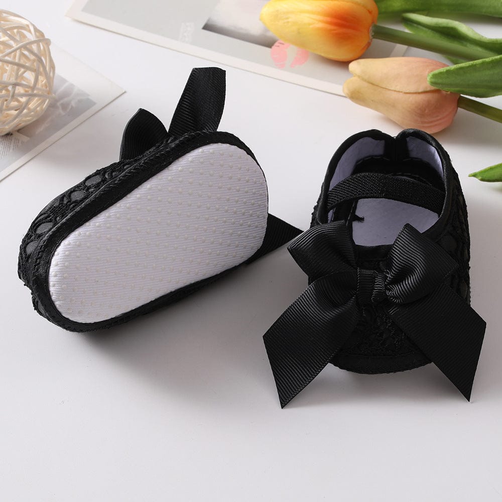 Baby Shoes Hair Band Set European And American Cute Bow Princess Shoes - Xpressa