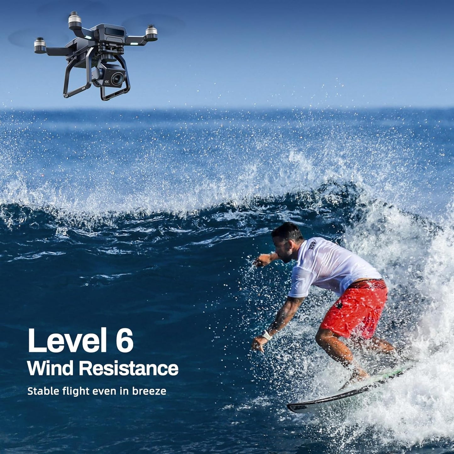 Bwine F7GPS Drone with 4K Camera for Adults, 3 - Axis Gimbal, Night Vision, 10000FT Transmission Range, FAA compliance, 50Mins Flight Time with 2 Batteries, GPS Auto Return+Follow Me+Beginner Mode - Xpressa