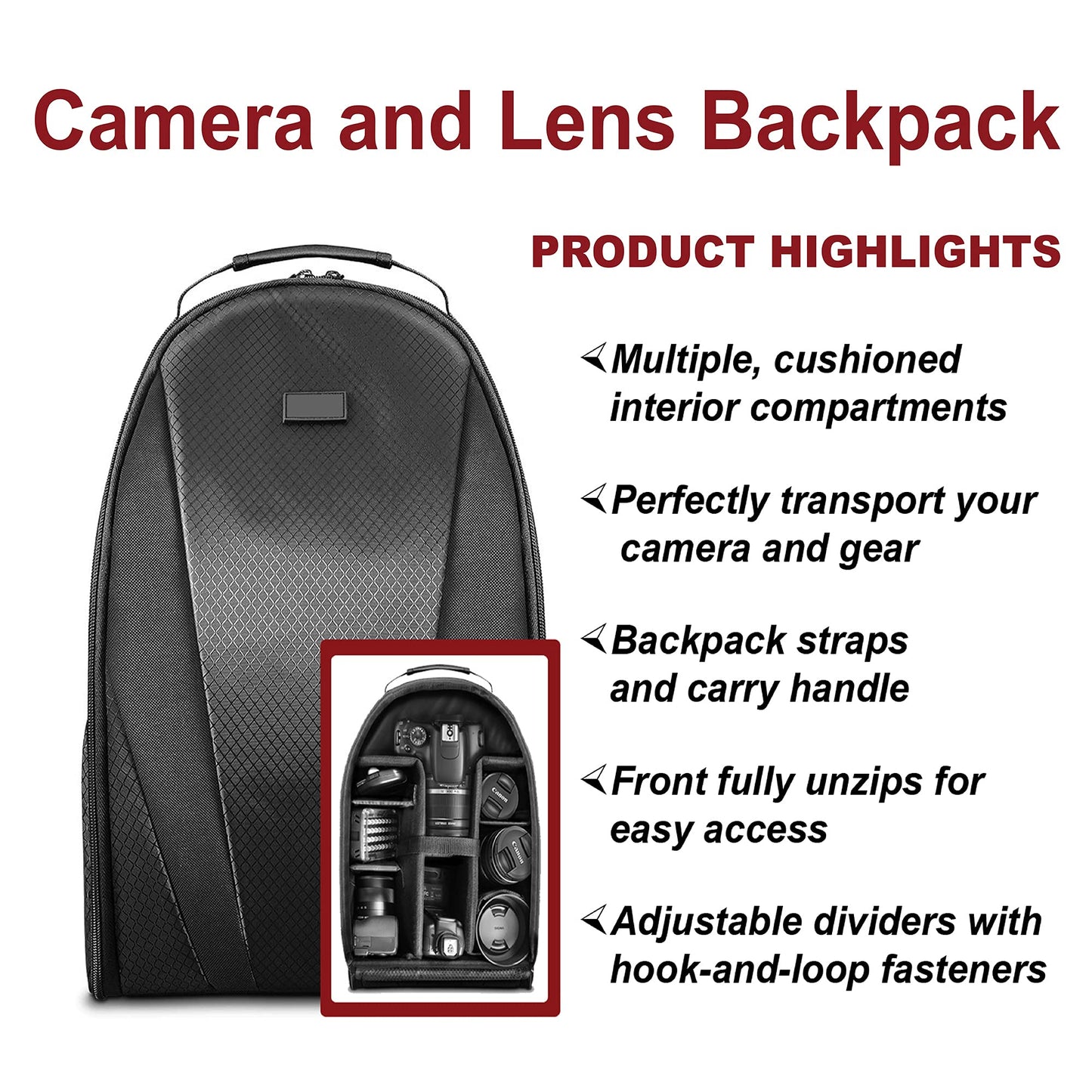 Canon EOS 2000D / Rebel T7 DSLR Camera with EF - S 18 - 55mm Lens + SanDisk 32GB Card Tripod Case Wideangle Lenses ZeeTech Accessory Bundle (20pc Bundle) (18 - 55MM, Card) (Renewed) Black - Xpressa