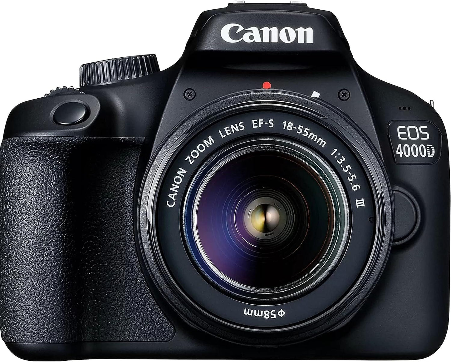Canon EOS 4000D / Rebel T100 DSLR Camera w/EF - S 18 - 55mm F/3.5 - 5.6 Zoom Lens + 64GB Memory, Filters,Case, Tripod, Flash, and More (34pc Bundle) (Renewed) - Xpressa