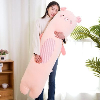 Cartoon Animal Pillow Long Strip Pillow Holding Sleeping Plush Toy - Xpressa