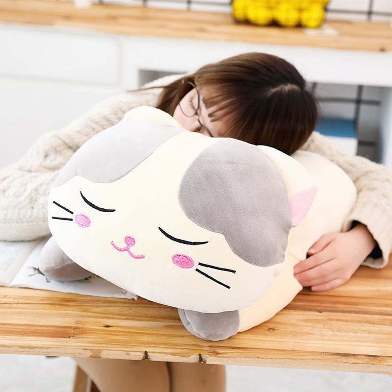 Cartoon down cotton snooze cat plush toy pillow - Xpressa