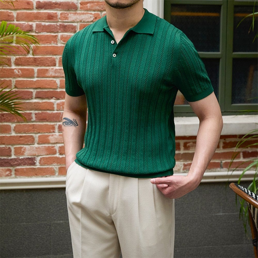 Casual Retro Slim - fit Short - sleeved Knitted - Xpressa