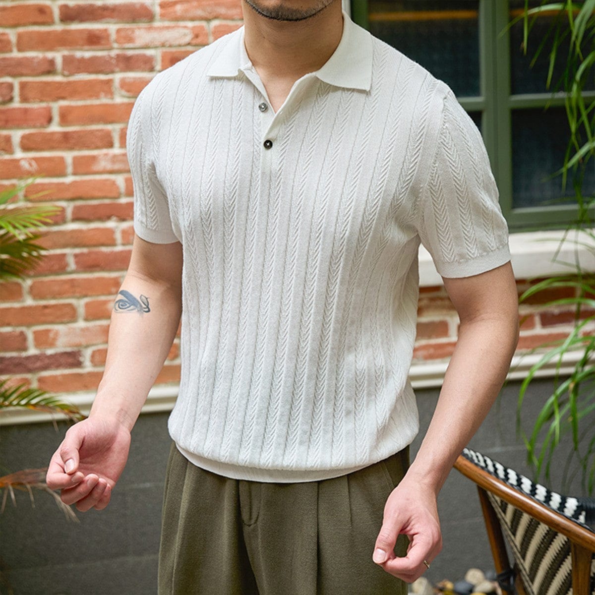 Casual Retro Slim - fit Short - sleeved Knitted - Xpressa