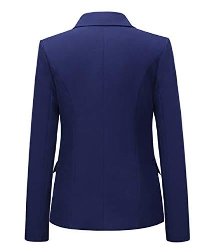 chouyatou Women's Vintage Double Breasted Slim Fit Dress Suit Blazer Jacket - Xpressa