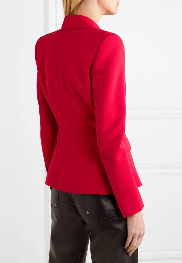 chouyatou Women's Vintage Double Breasted Slim Fit Dress Suit Blazer Jacket - Xpressa