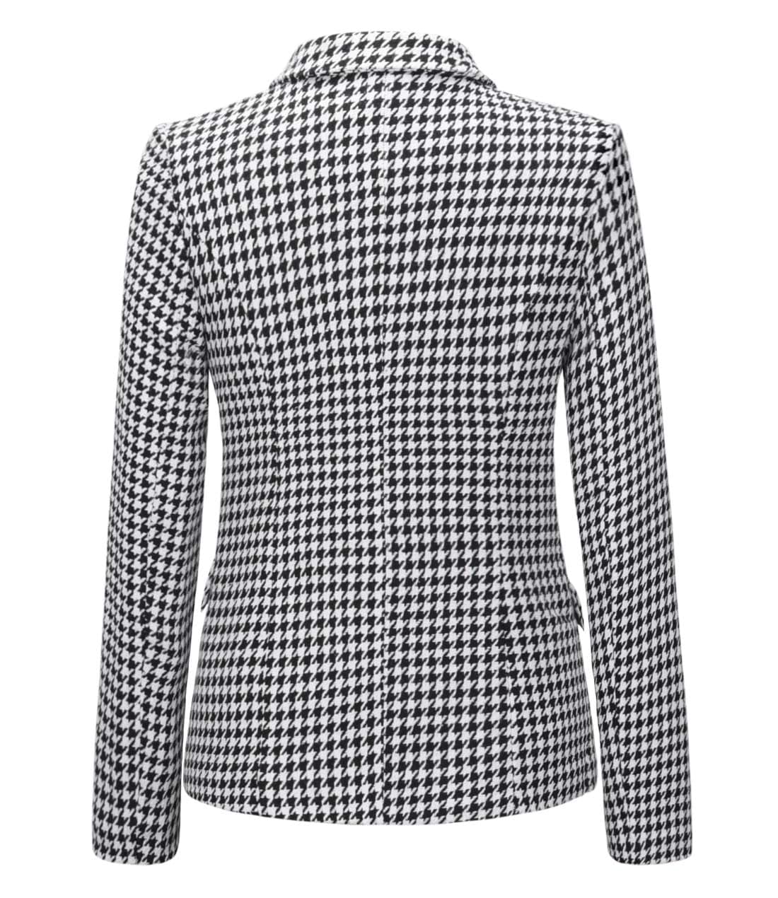 chouyatou Women's Vintage Double Breasted Slim Fit Dress Suit Blazer Jacket - Xpressa