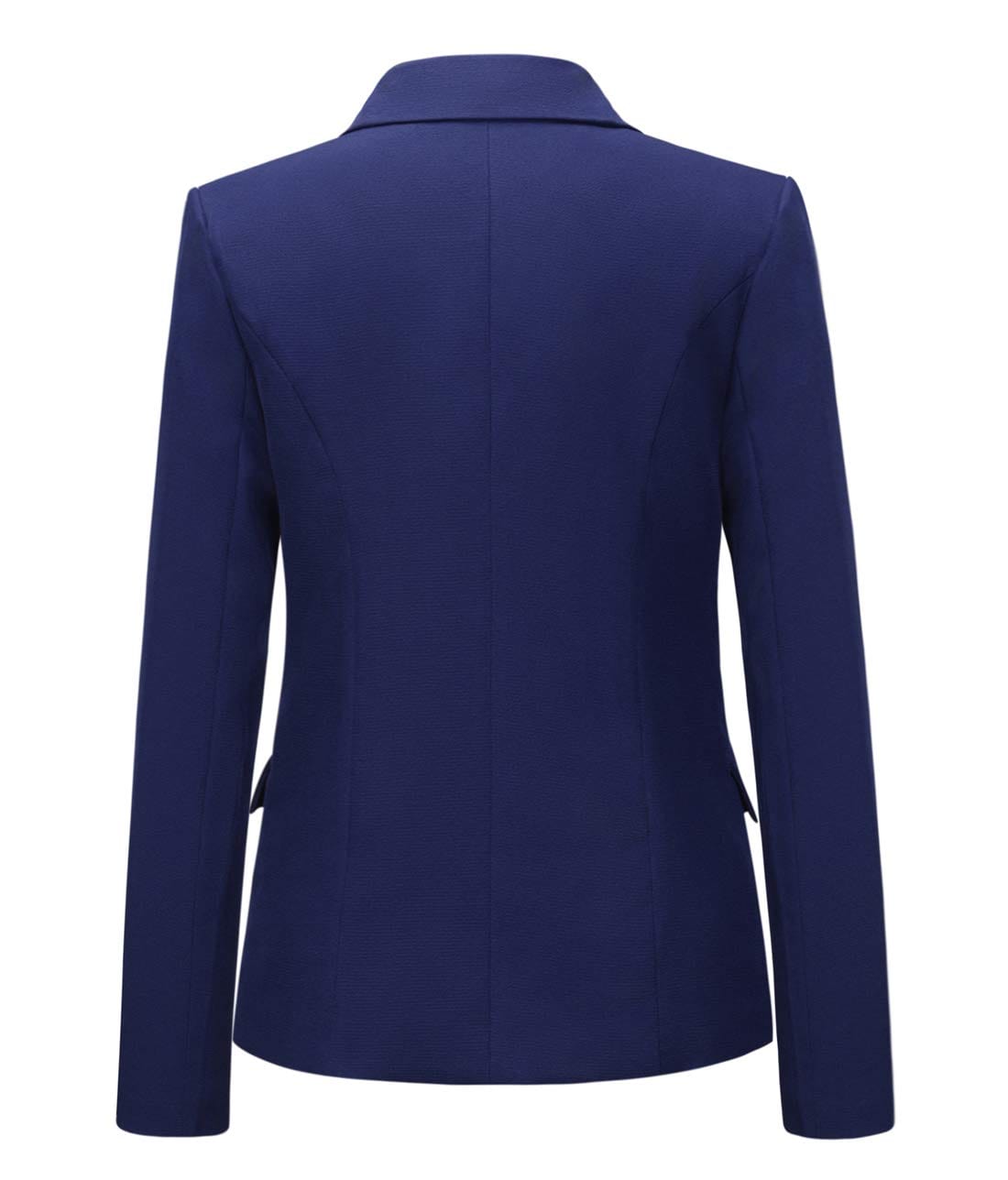 chouyatou Women's Vintage Double Breasted Slim Fit Dress Suit Blazer Jacket - Xpressa