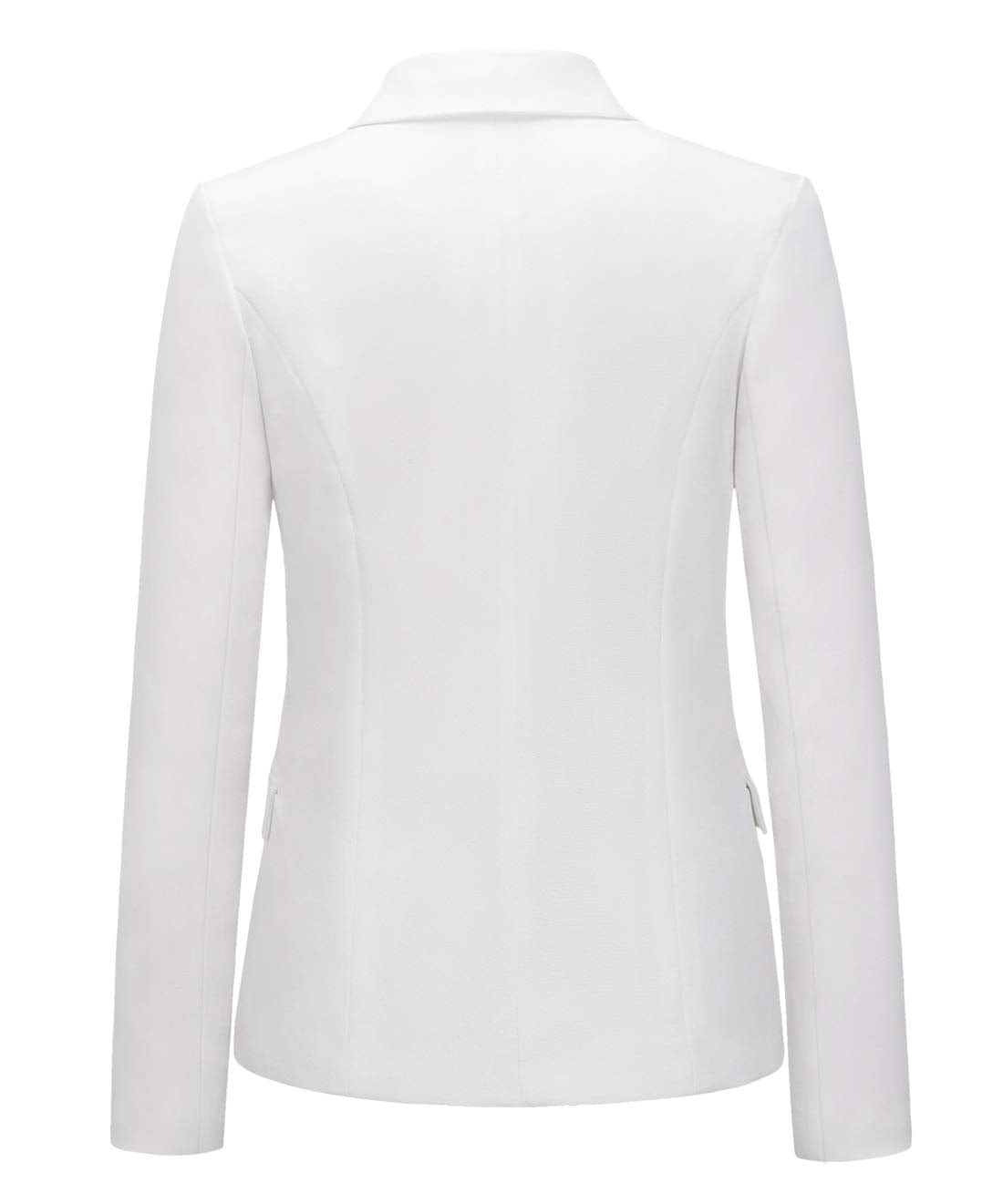 chouyatou Women's Vintage Double Breasted Slim Fit Dress Suit Blazer Jacket - Xpressa