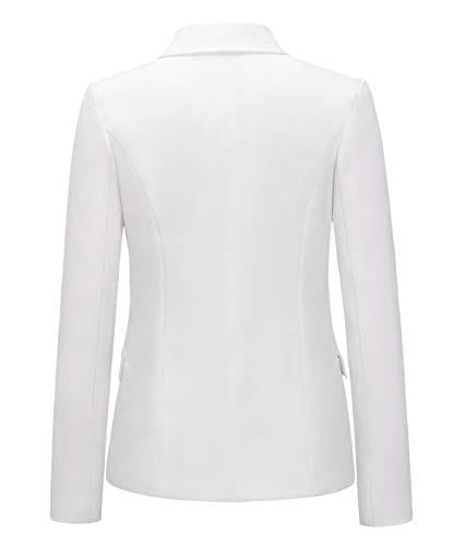 chouyatou Women's Vintage Double Breasted Slim Fit Dress Suit Blazer Jacket - Xpressa